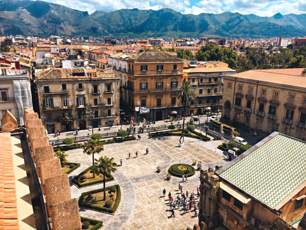 De stad Palermo op Sicilië